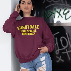 Sunnydale High Class of 99 Adult Unisex Crew Neck Sweatshirt Buffy Vampire Mens Sweatshirt Ladies Fan Slayer Retro College image 4