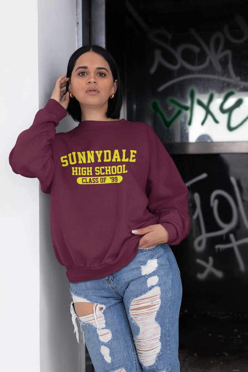 Sunnydale High Class of 99 Adult Unisex Crew Neck Sweatshirt Buffy Vampire Mens Sweatshirt Ladies Fan Slayer Retro College image 4