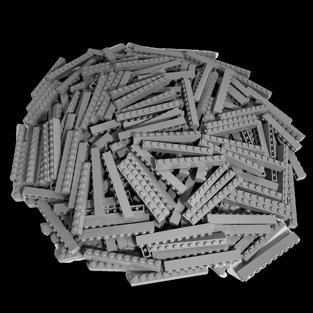 LEGO 1x10 Bricks Light Grey 25 Pieces Light Bluish Grey Etsy