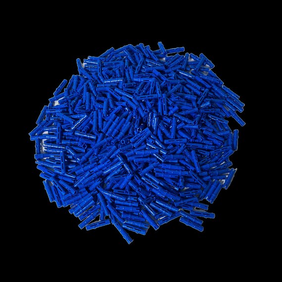 100 Lego Technic Pin Pins Verbinder blau lang NEU 6558 
