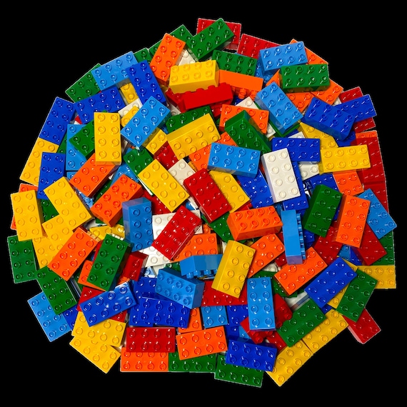 LEGO DUPLO 2x4 mattoncini da costruzione colorati misti 3011 NUOVO Quantità  50x -  Italia