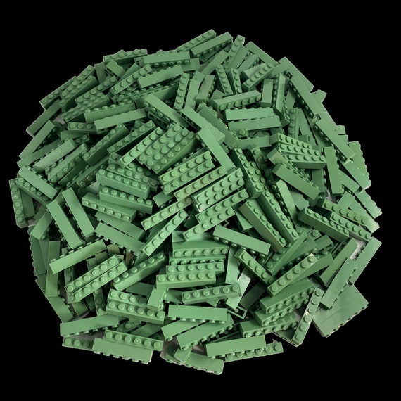 LEGO 1x6 Briques hautes Vert sable - 3009 NOUVEAU! Quantité 50x