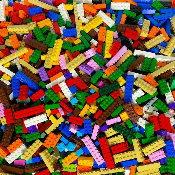 Mattoncini LEGO Hochsteine colorati misti 16000 gr circa 10000 parti NUOVO  Importo 10000x -  Italia