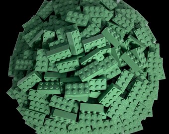 LEGO® 1x1x2/3 Tige de fleur de plante avec 3 grandes feuilles vertes - –  Stein-Experte