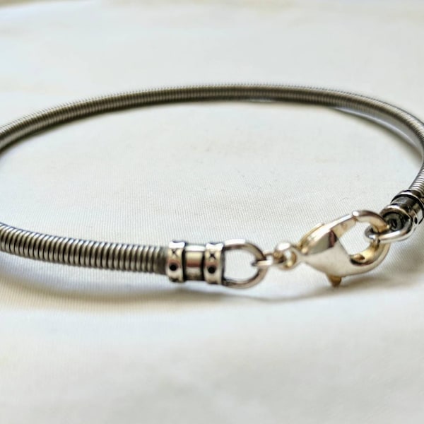 Upcycled Bass String bracelet