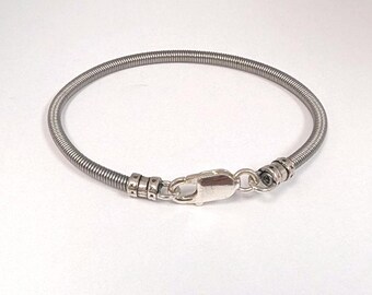 Upcycled Bass String bracelet