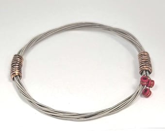 Simple Man recycled guitar string bangle