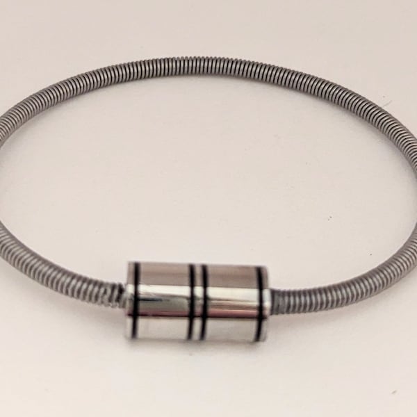 Upcycled Bass String bracelet