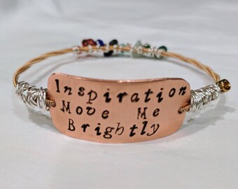 Inspiration Move Me Brightly recycled guitar string bangle Terrapin Station Grateful Dead
