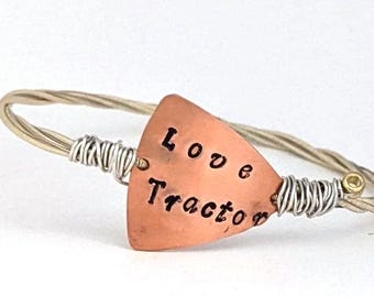 Love Tractor upcycled guitar string bangle