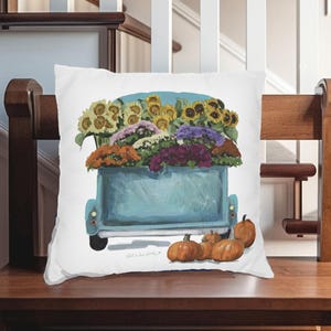 Fall Home Accents, Thanksgiving Throw Pillow, Fall Harvest Decor, Fall Pillow