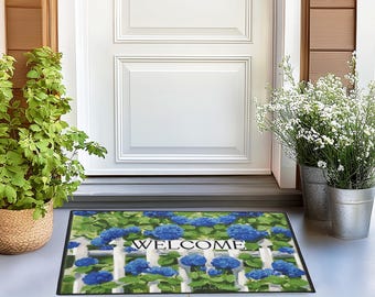 Dörrmatta för entrématta Dekorativ matta, entrématta för hemmet Blommig matta för entrématta Välkomstdörrmatta Heminredning Matta Blommig dörrmatta