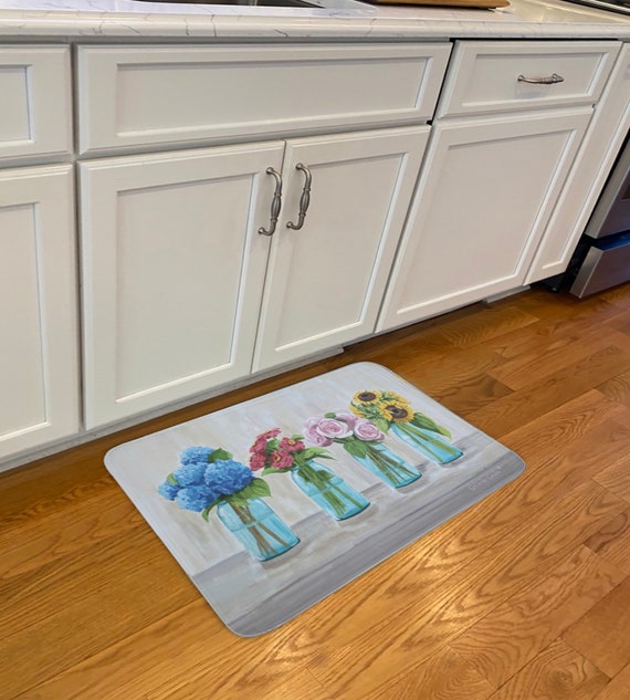 Kitchen Mat Tree Kitchen Mats for Floor 2 Piece, Colorful Rug Anti Fatigue  Floor Mat for Kitchen, Kitchen Floor Mat for in Front of Sink and Kitchen