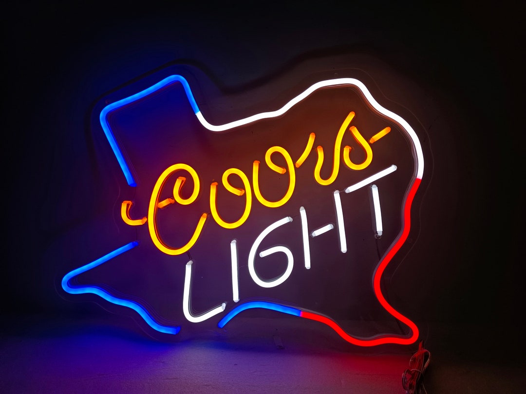 Coors Texas Neon Sign,beer Neon Signs,pub Signs,neon Bar Signs,cocktail