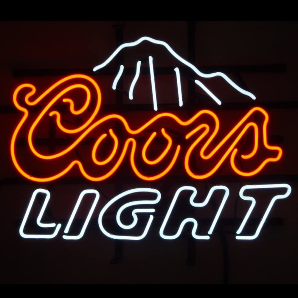 Coors cheap light signs