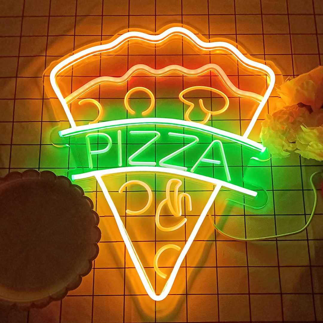 Pizza Neon Sign LED Pizza Sign Pizza Wall Decor Pizza Etsy 日本