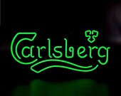 Danish Carlsberg Neon Sign,beer neon signs,pub signs,neon bar signs,cocktail neon,custom neon bar signs,tin beer signs,vintage neon