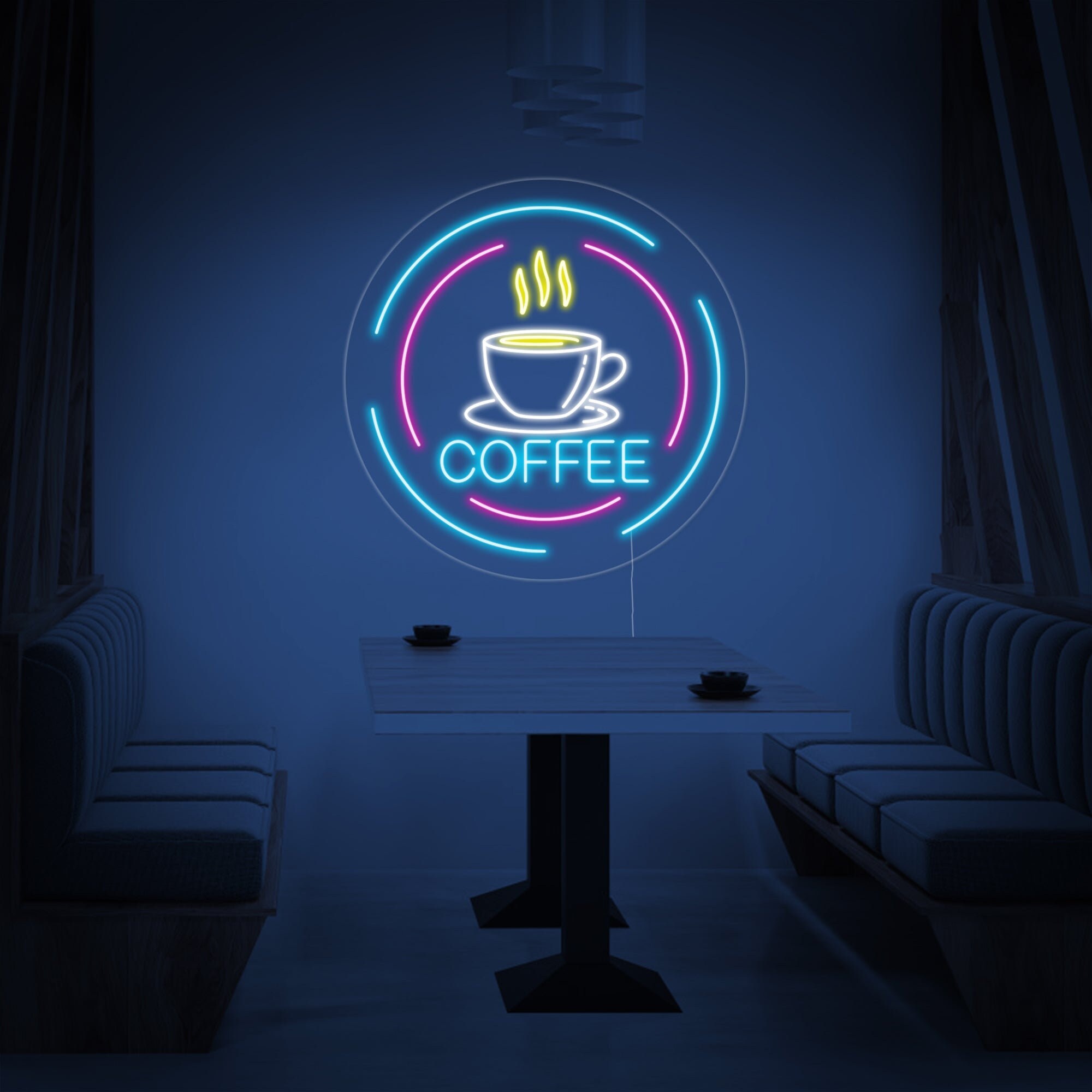 Coffee Time Neon Sign Cafe Neon Sign Coffee Led Sign Neon Etsy