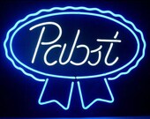New Pabst Blue Ribbon Lager Ale Neon Sign,beer neon signs,pub signs,neon bar sign,cocktail neon,custom neon bar signs,tin beer signs