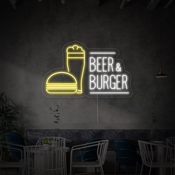 Burger And Beer Sign