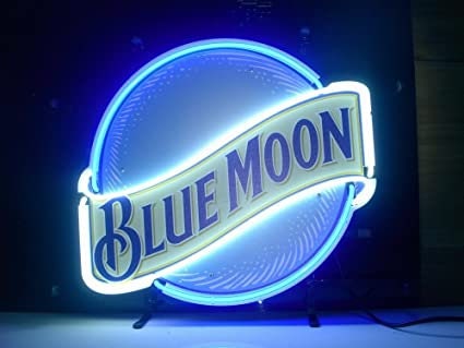 Blue Moon Beer Neon Sign beer Neon Signs pub Signs neon Bar