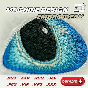 Machine Embroidery File Light Fury Eyes