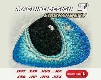 Machine Embroidery File Light Fury Eyes