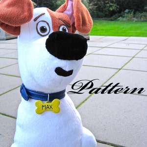 Max the dog plush pattern ~ The secret life of pets!