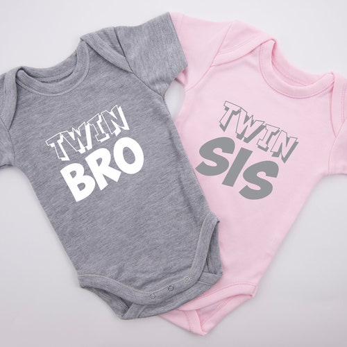 Identical Twin Boys Set of 2 Matching Baby Outfits Etsy