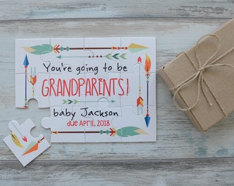 pregnancy reveal to grandparents etsy