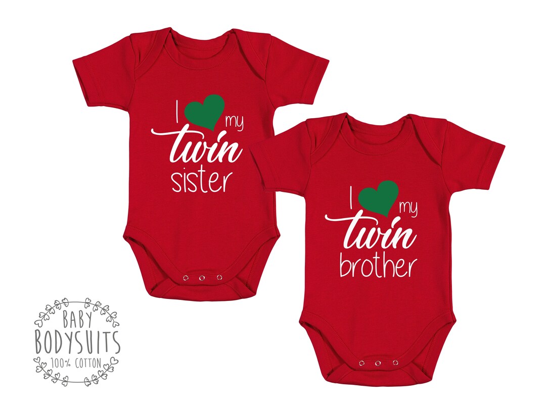 Twin Baby Christmas Gifts, I Love My Twin Outfits Etsy