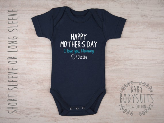 baby's boy first mothers day outfit