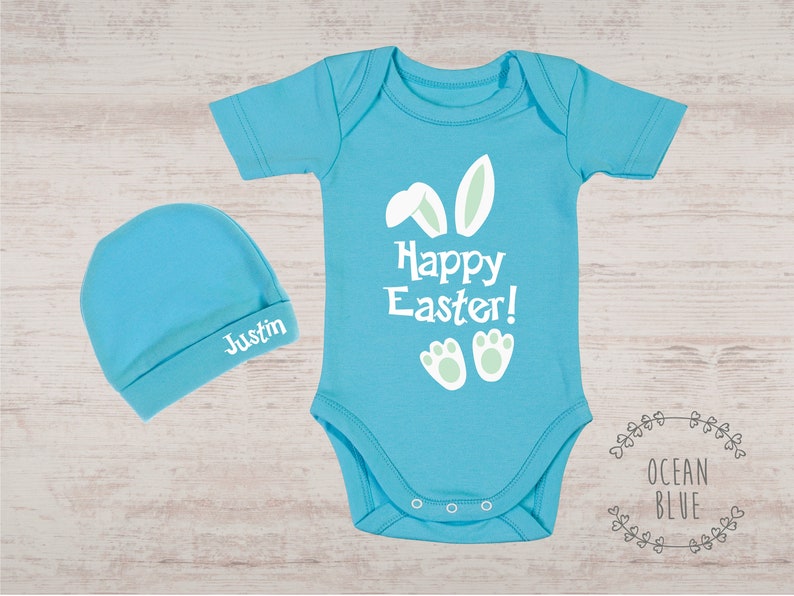 Easter Baby Boy Outfit HAPPY EASTER Cute Baby Boy Clothes Etsy