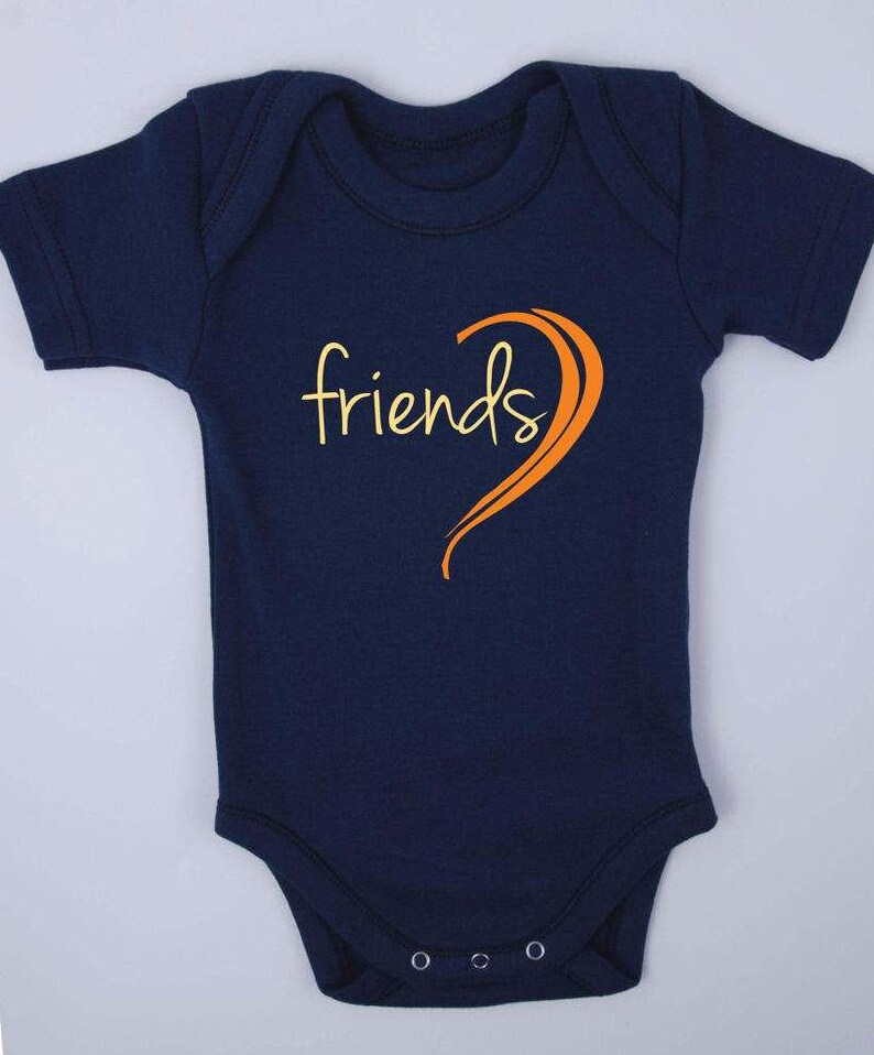 Twin Boy Girl Matching Clothes BEST FRIENDS Set of Navy Etsy