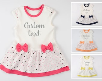 CUSTOM BABY GIRL Gift, Unique Baby Gift, Custom Baby Bodysuit Dress, Custom Baby Gift, Custom Baby Outfit, Custom Clothes, Your Text Here