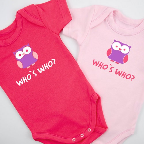 Copy Paste Twin Girls Outfits Set of 2 Baby Girl Bodysuits - Etsy