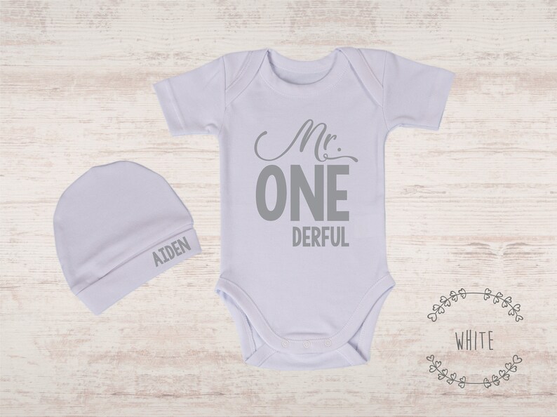 One Year Old Boy Clothing Set Mr. Onederful Bodysuit & Etsy