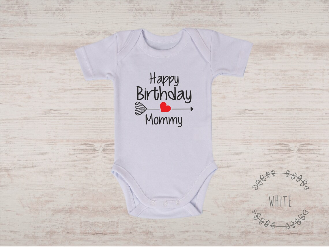 Happy Birthday Mommy Baby Shirt Birthday Mom Shirt Mom Etsy