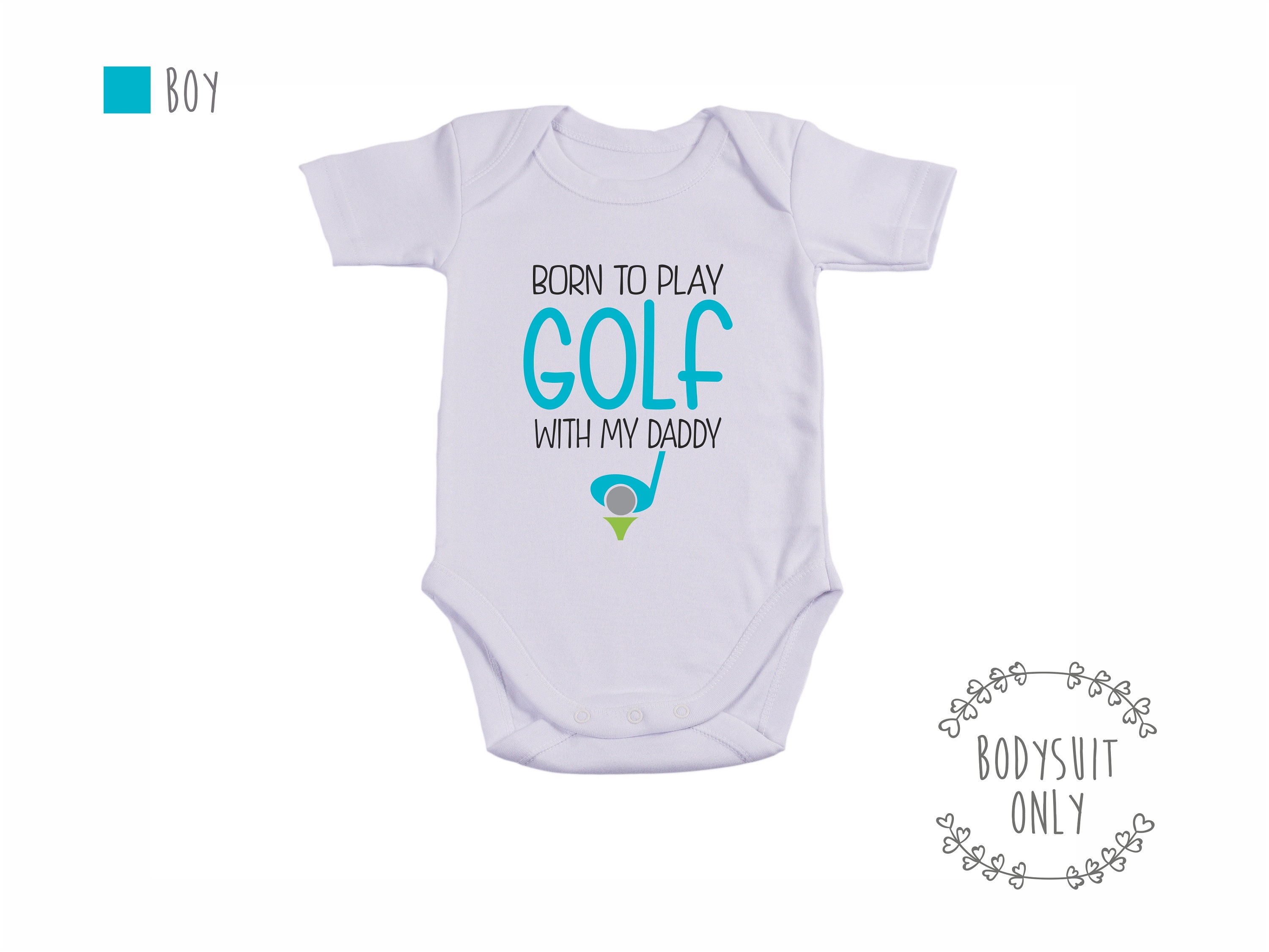 Golf Baby Outfit Born to Play Golf With My Daddy Baby Boy or Etsy
