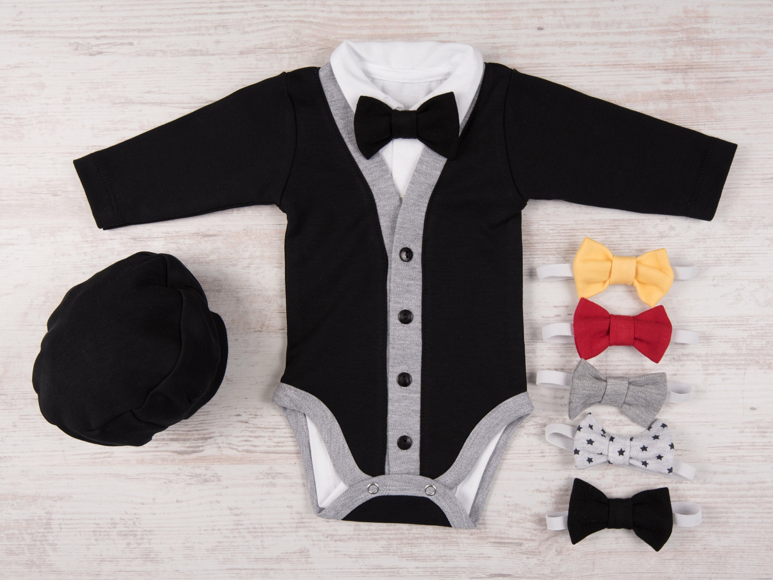 Men's suit and tie onesie shop