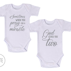 Twins Baby Shower Gender Neutral Twin Baby Clothes Sometimes - Etsy