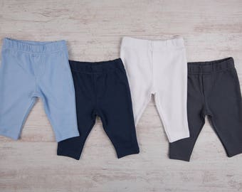 Baby Boy Pants // Blue, Navy, White or Graphite Gray