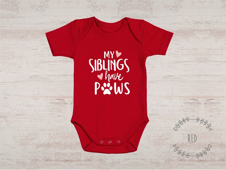 My Siblings Have Paws Baby Outfit Dog Baby Clothes Cat Baby Etsy