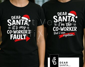 Funny Christmas Coworker SVG | Office Humor Holiday T-Shirt Design