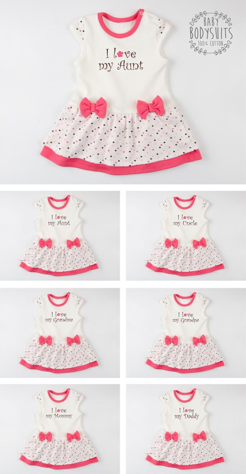 Girls Clothing Baby Girl Gift Pinkcreampolka Dots Bodysuit Dress Cute Baby Girl Outfit I Love My Auntunclegrandmagrandpa Baby Girl Bodysuit Dress Clothing Girls Clothing Baby Girl Gift Pinkcreampolka Dots Bodysuit Dress Cute Baby Girl Outfit I Love My Auntunclegrandmagrandpa Baby Girl Bodysuit Dress Clothing