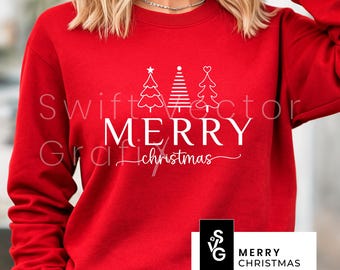 メリークリスマスツリー SVG | PNG | DXF カットファイル