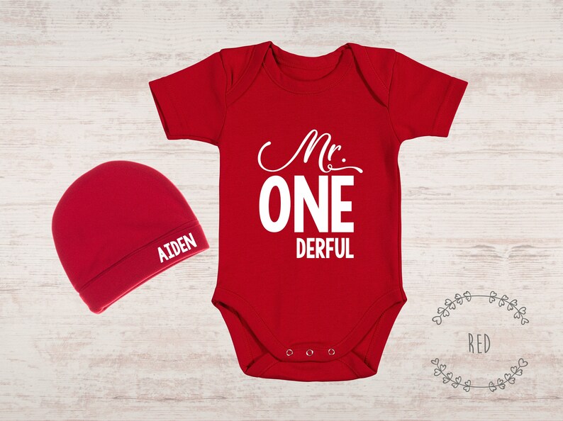 One Year Old Boy Clothing Set Mr. Onederful Bodysuit & Etsy
