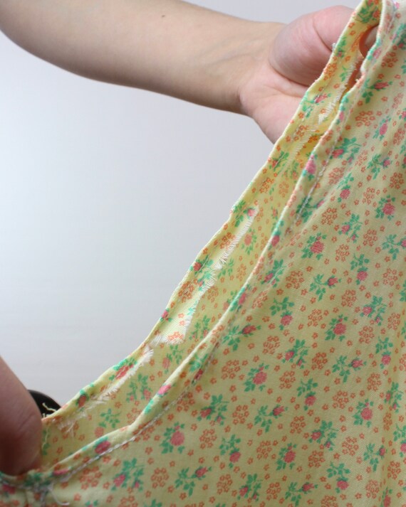 knee length dresses for ladies Vintage 70's Patchwork Calico Floral Cotton Prairie Dress