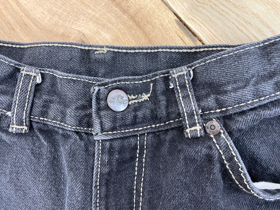 Vintage 80's 24W Chic jeans, black wash denim, hi… - image 4