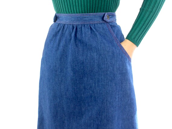 denim wrap skirt uk